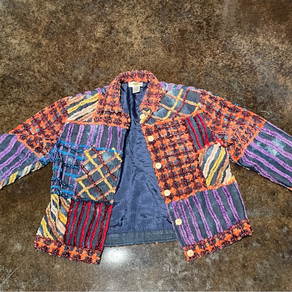 Vintage Patchwork Jacket Sandy Starkman - image 2